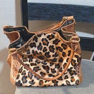 The Find leopard print dark cream
